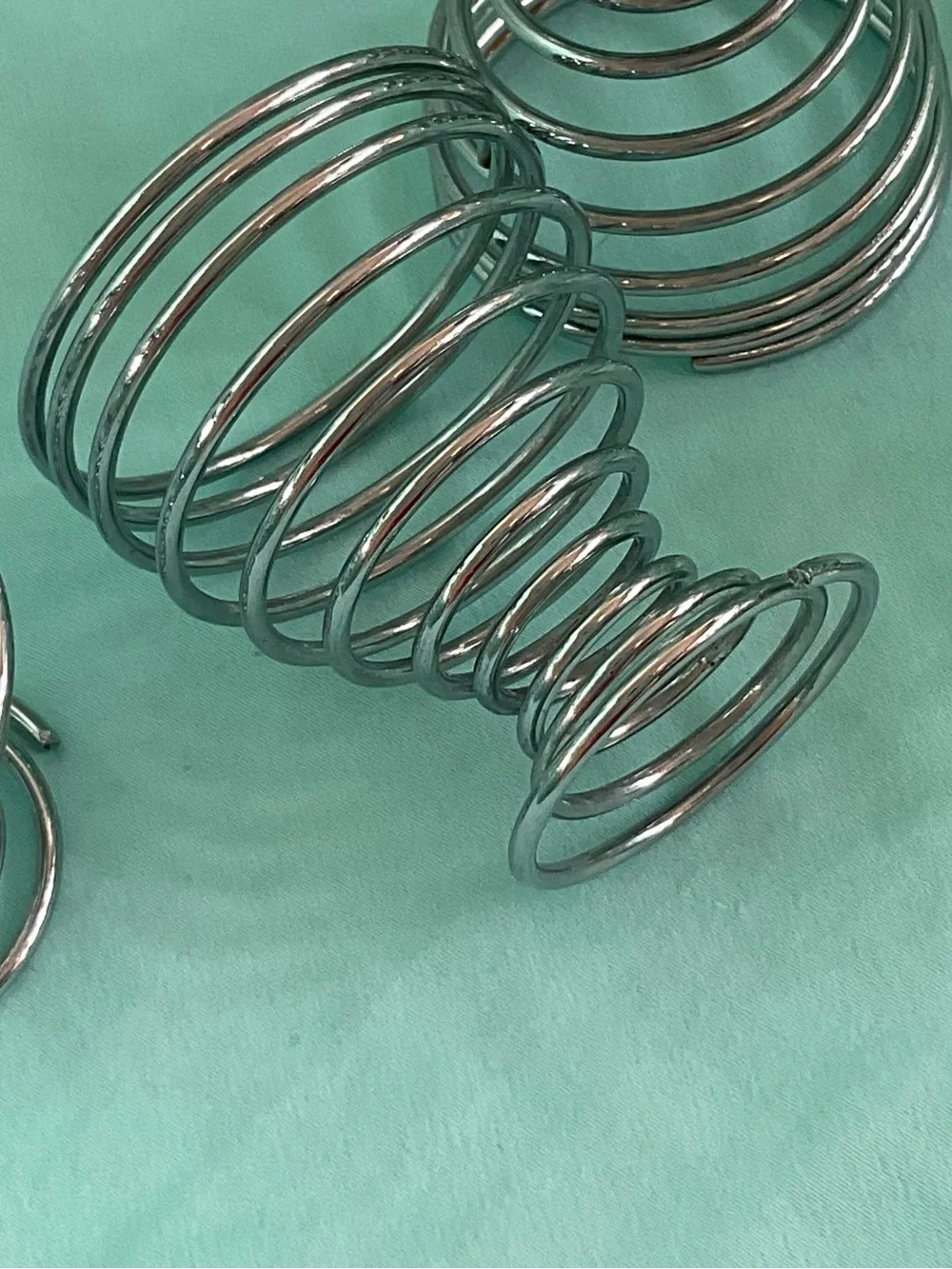 Metal Spring Egg Cups -Set 4
